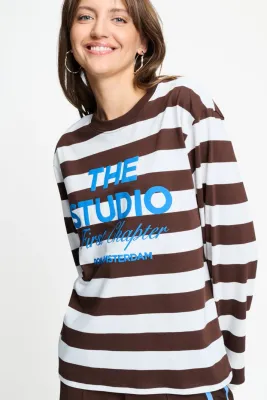 Pom Amsterdam longsleeve joy gestreept