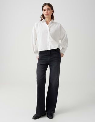 Opus Mivy jeans wide Grijs