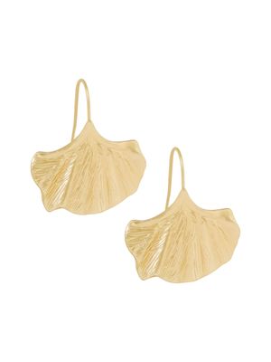 Ellen Beekmans Ginko oorbellen Goud