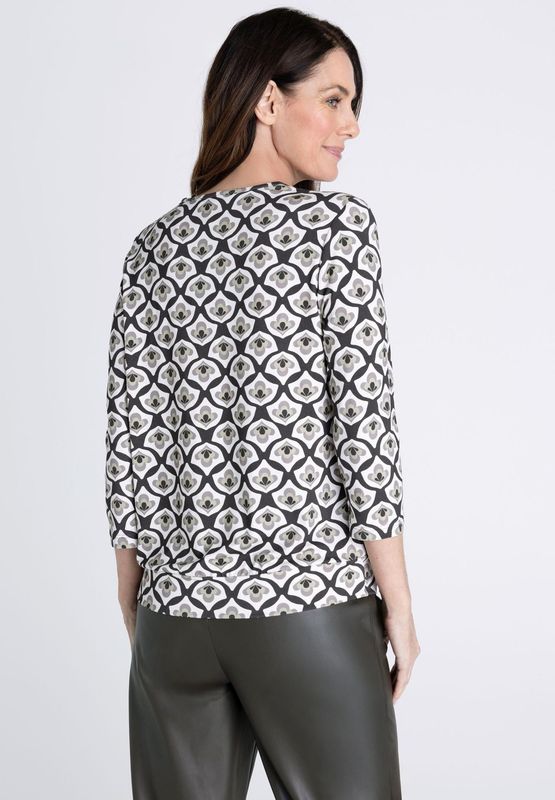 Frank Walder shirt met plooien Groen