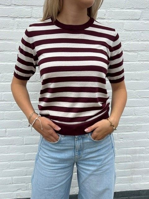 Freequent Gestreepte Pullover Rood