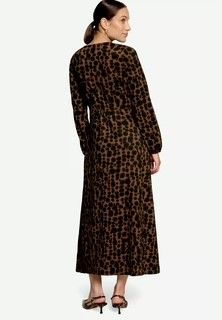 Zero Maxi-jurk met print en V-hals