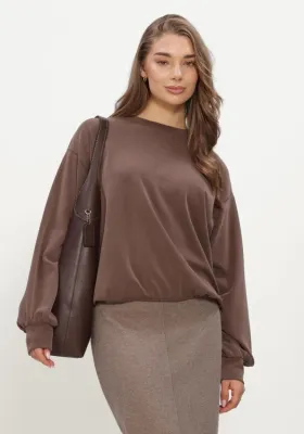 Moscow Sweatshirt lange mouw Bruin