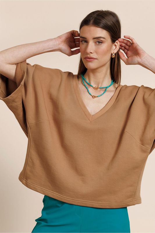 Studio Anneloes Costa ssl sweater Bruin