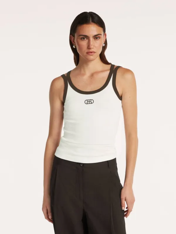 Beaumont Dax Singlet Ecru