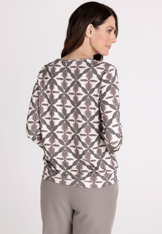 Frank Walder Shirt met plooien Rood