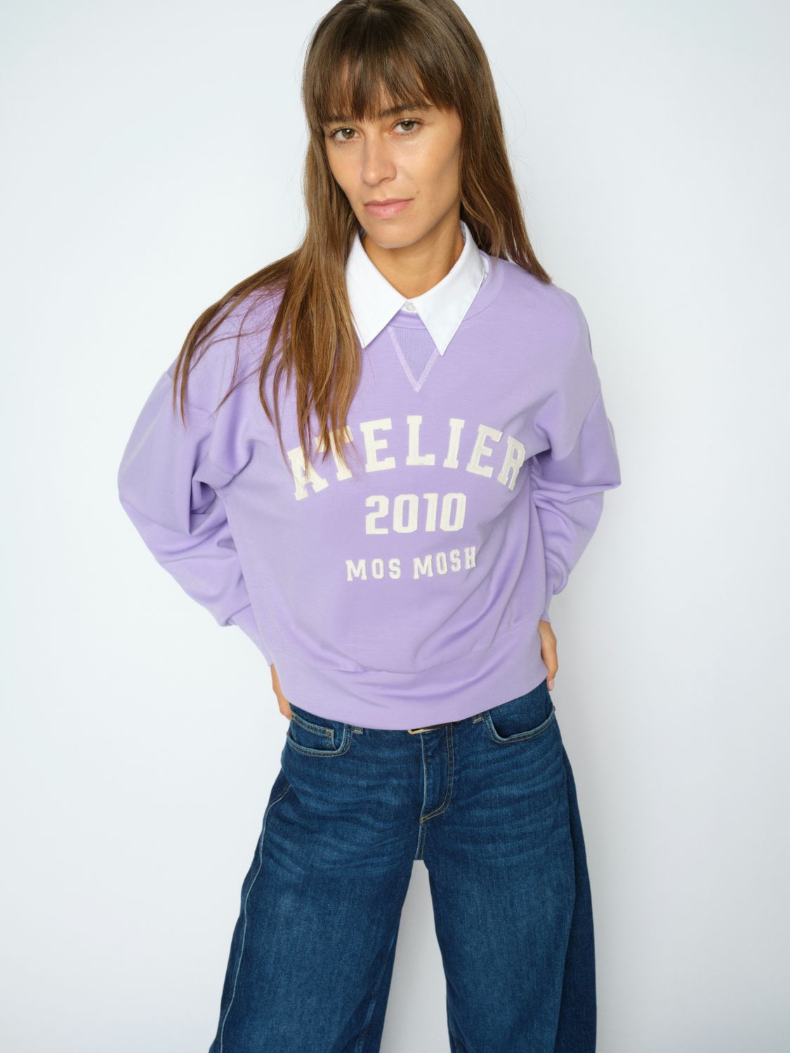 Mos Mosh MMNima O-LS  Sweatshirt Paars