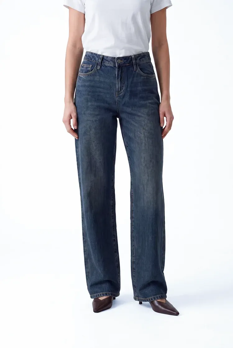 Florez Sophie Straight Jeans blauw