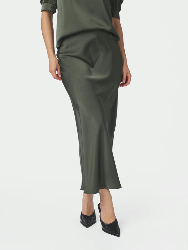 Neo Noir Vicky Heavy Sateen Skirt Groen