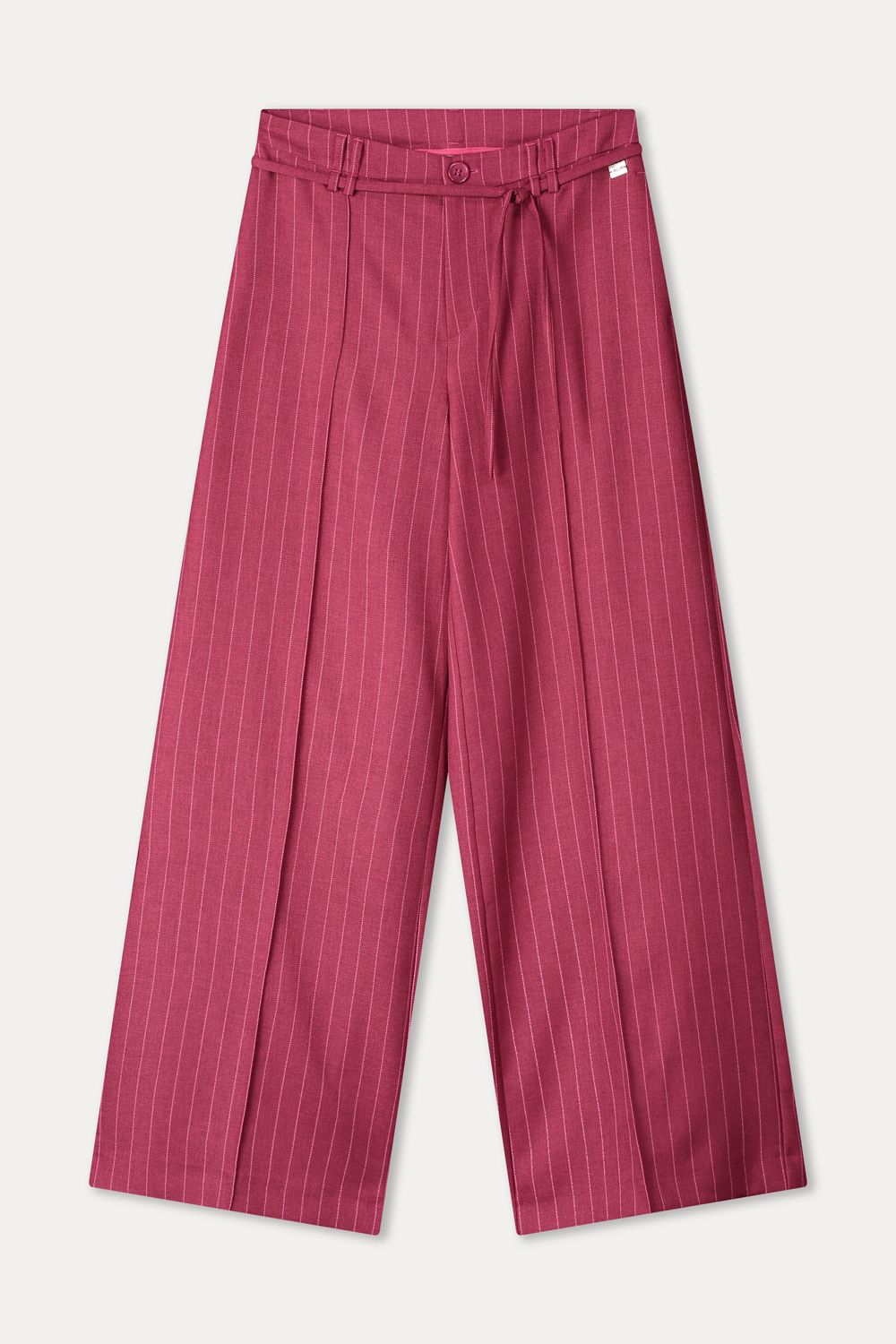 Pom Amsterdam pants - Jess Striped Burgundy Red Rood