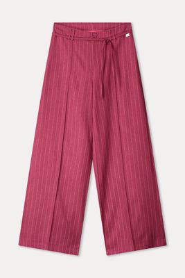 Pom Amsterdam pants - Jess Striped Burgundy Red Rood