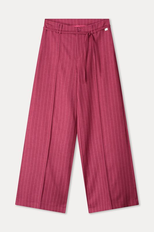 Pom Amsterdam pants - Jess Striped Burgundy Red Rood