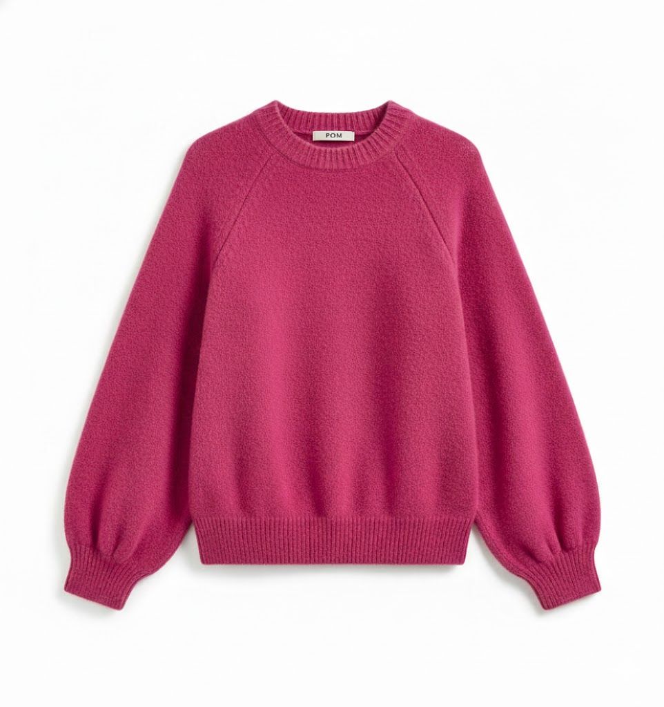 Pom Amsterdam pullover - Milou Ultra Pink Roze