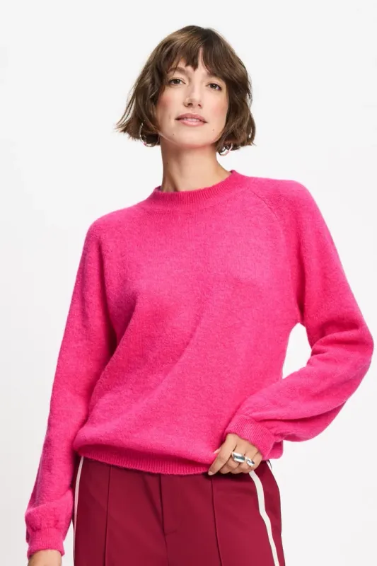 Pom Amsterdam pullover - Milou Ultra Pink Roze