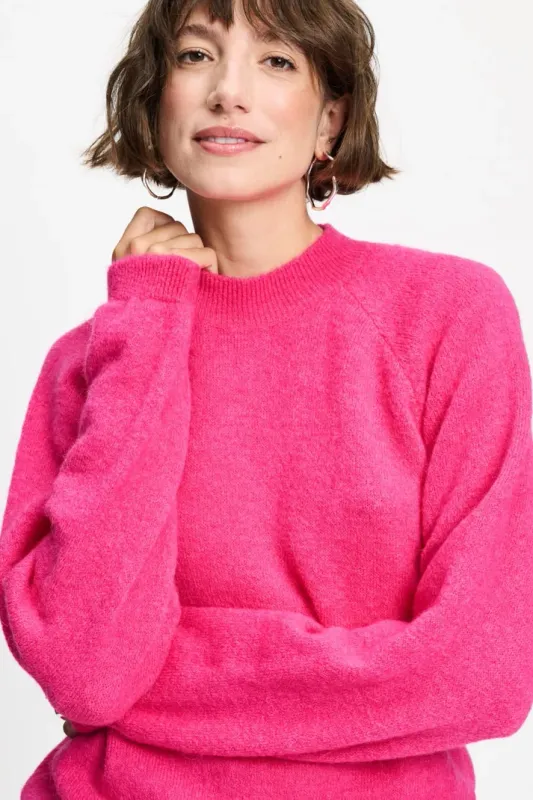 Pom Amsterdam pullover - Milou Ultra Pink Roze