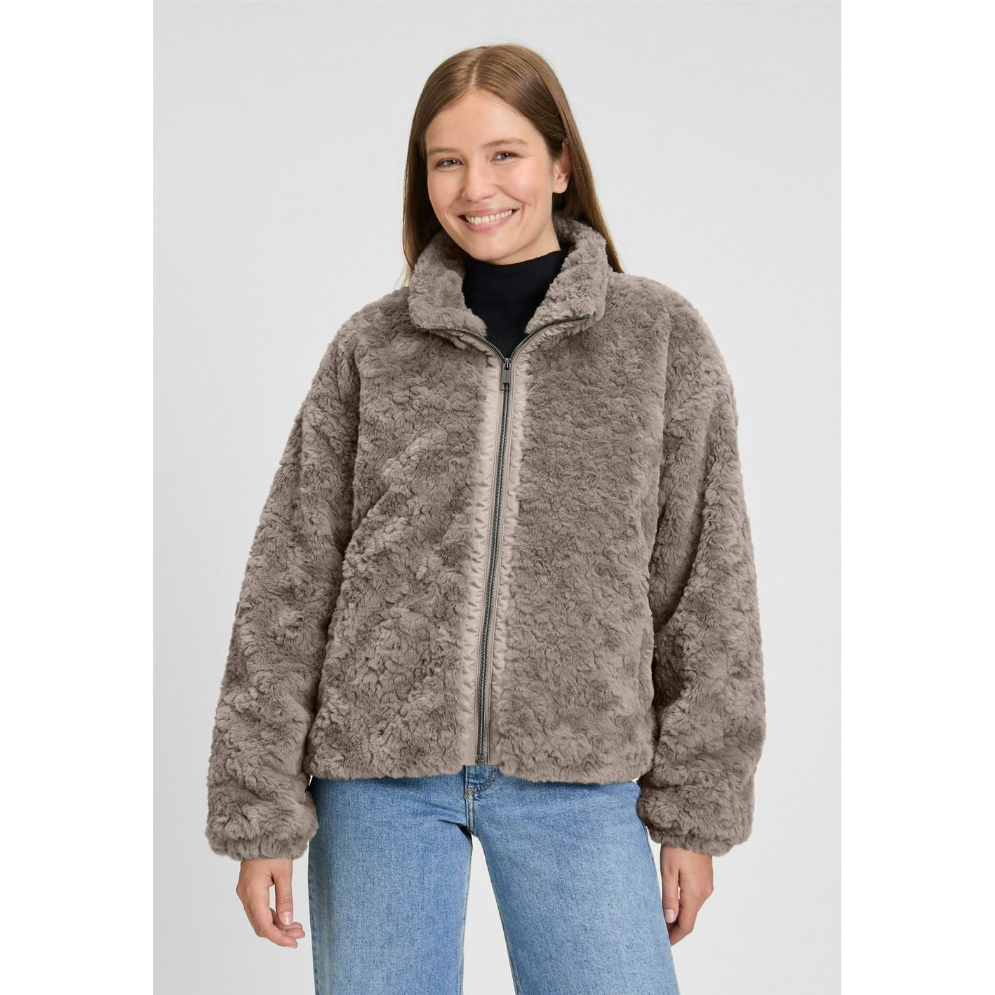 Covered teddy jas Chloe beige