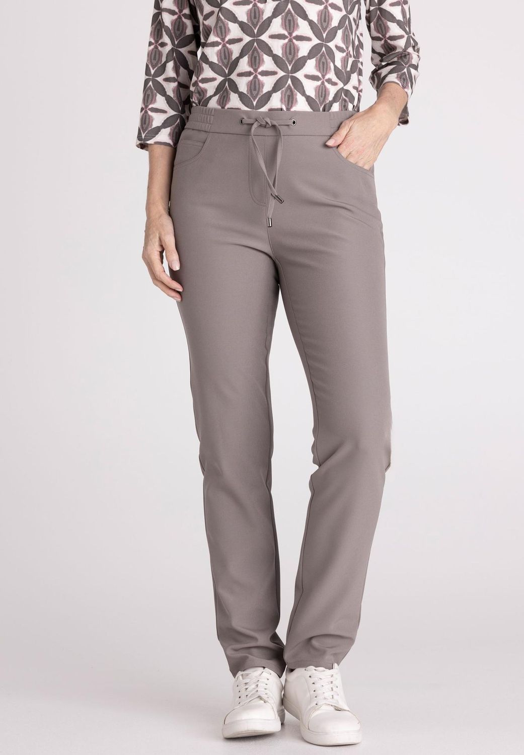 Frank Walder Broek met steekzakken Beige