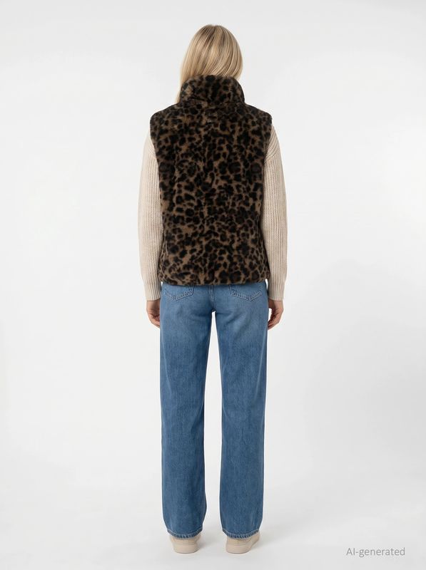 Covered Ladies KNITTED bodywarmer Bruin