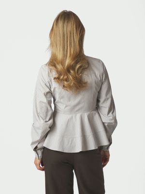 Neo Noir Samira Stripe Shirt Ecru