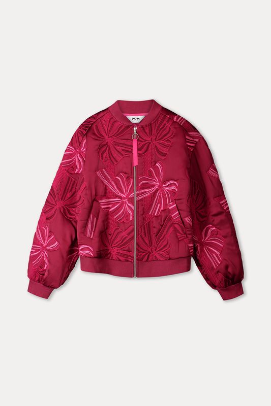 Pom Amsterdam jacket - Ashley Embroidery Bows Rood