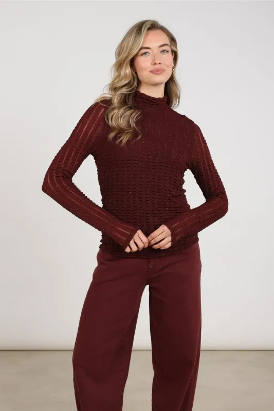 Nukus Goldie Top Paars