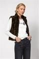Monari zacht Vest Bruin