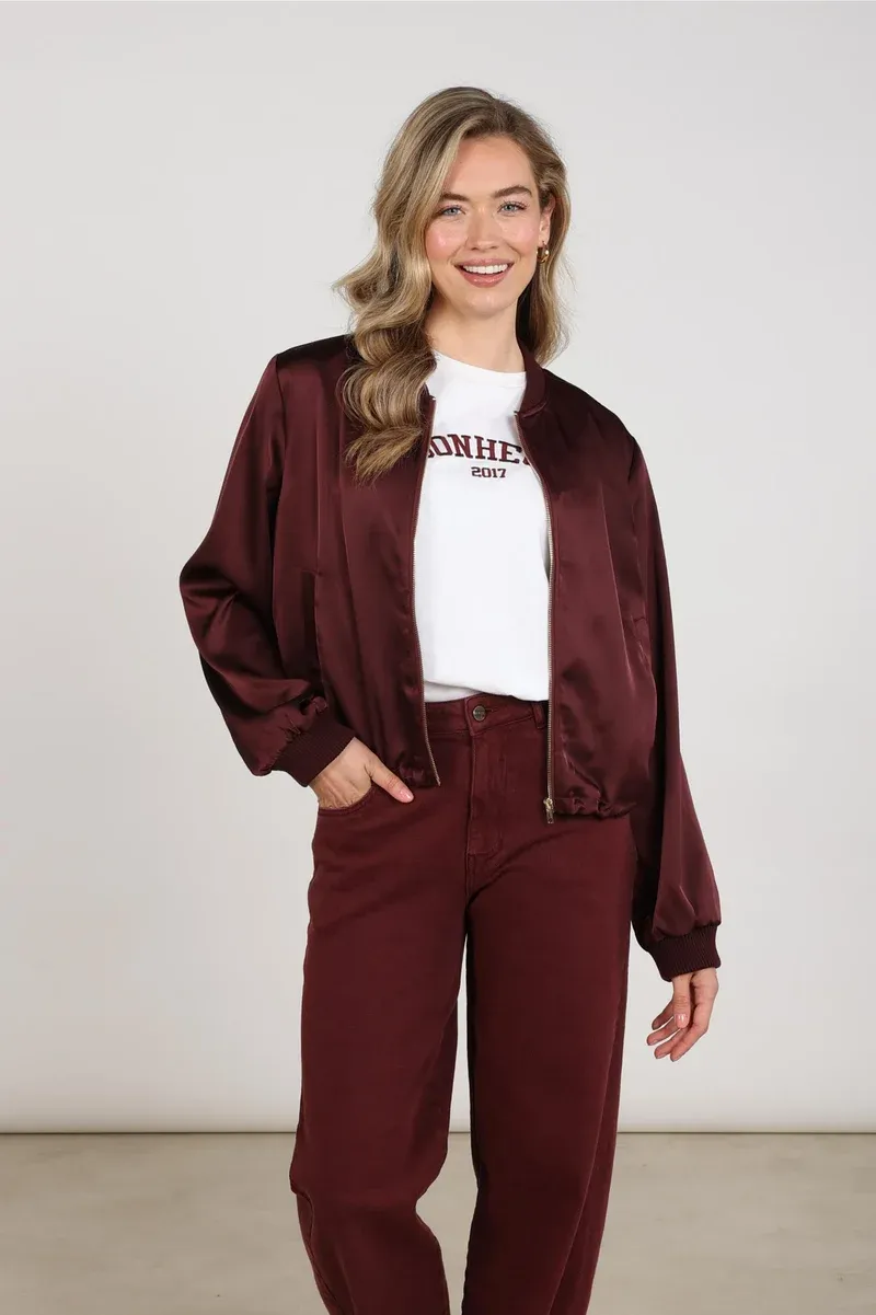 Nukus Dena Jacket Shiny Paars