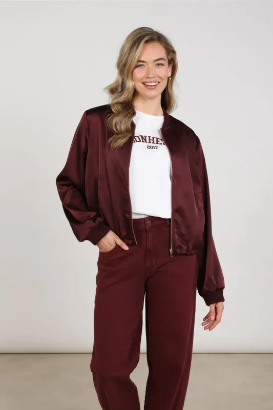 Nukus Dena Jacket Shiny Paars