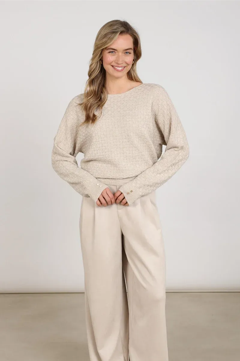 Nukus Kento Top Lurex Beige