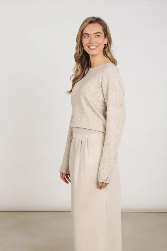 Nukus Kento Top Lurex Beige