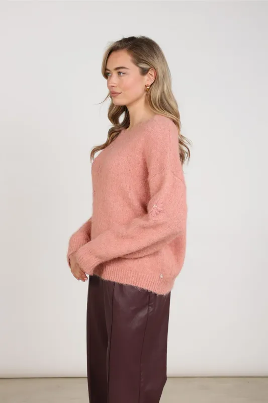 Nukus Konstanza Pullover Flower Roze