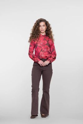 Geisha blouse met bloemen print