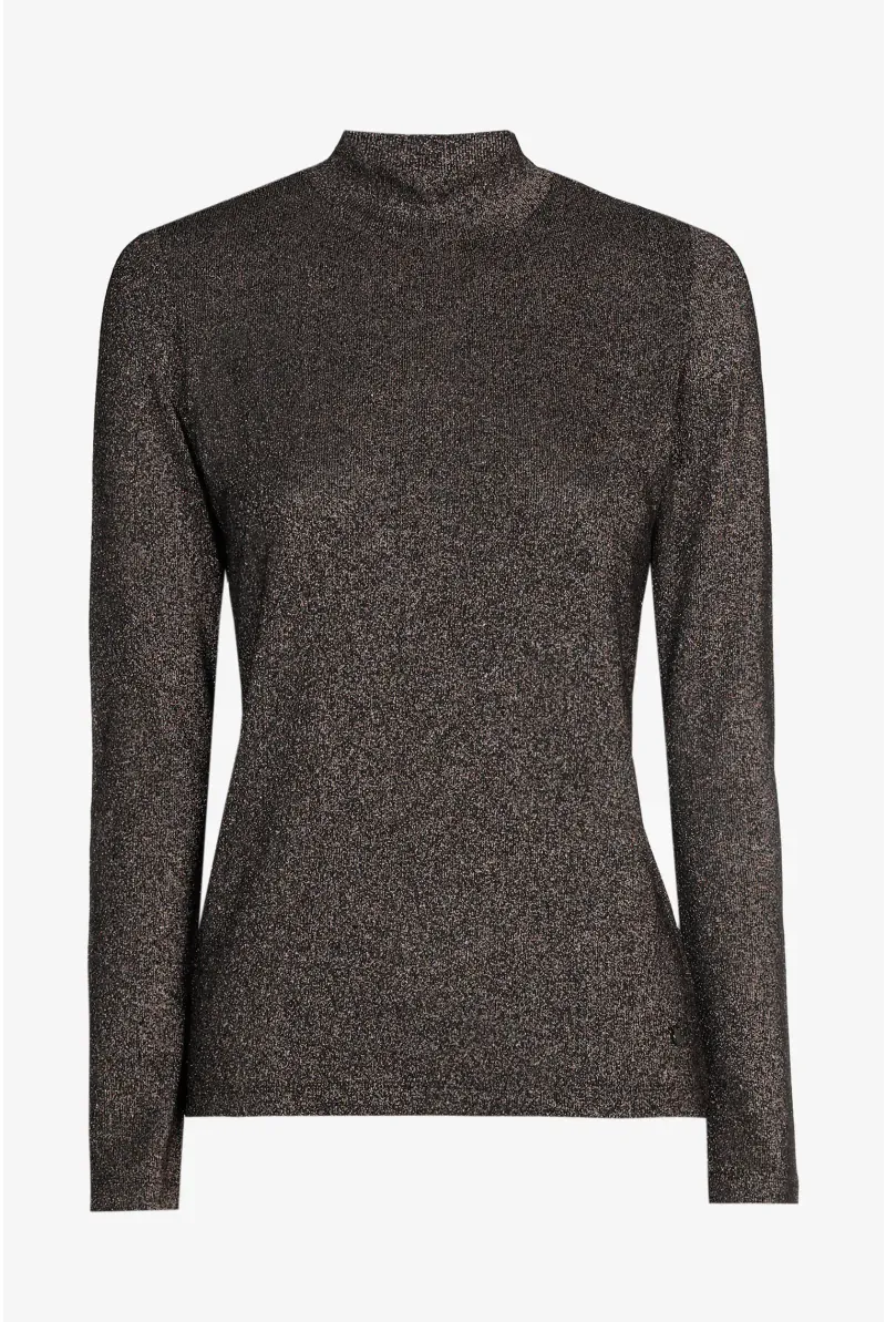 Xandres T-shirt met lange mouwen Bruin