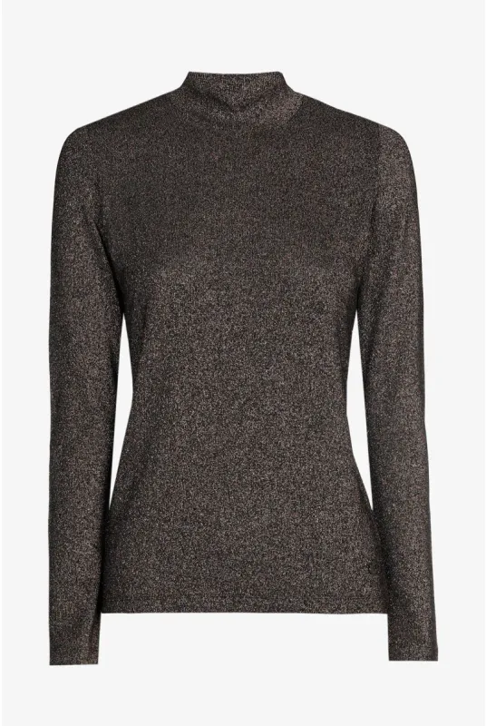 Xandres T-shirt met lange mouwen Bruin