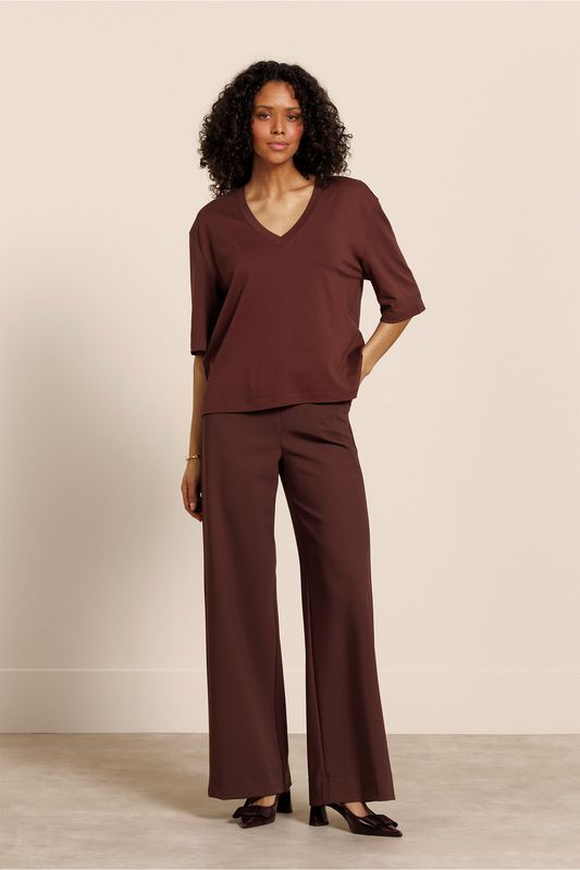 Studio Anneloes Lexie bonded trousers Bruin
