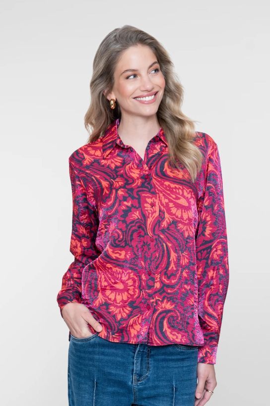 Geisha blouse met print