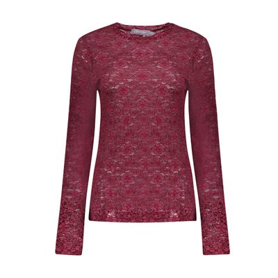 Geisha Top lace Rood