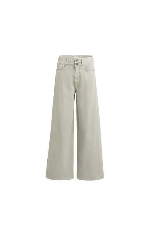 YAYA Broek met brede tailleband Grijs (L34)