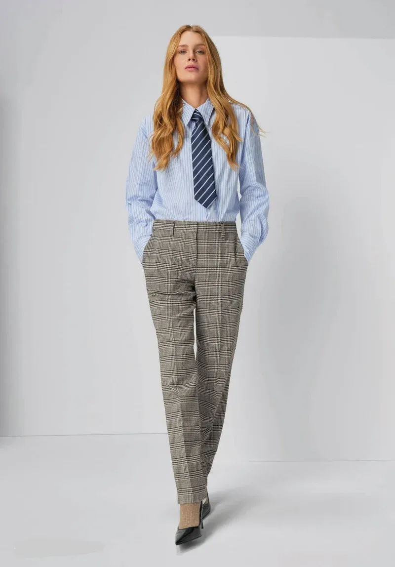 Gardeur Broek Bruin/Grijs