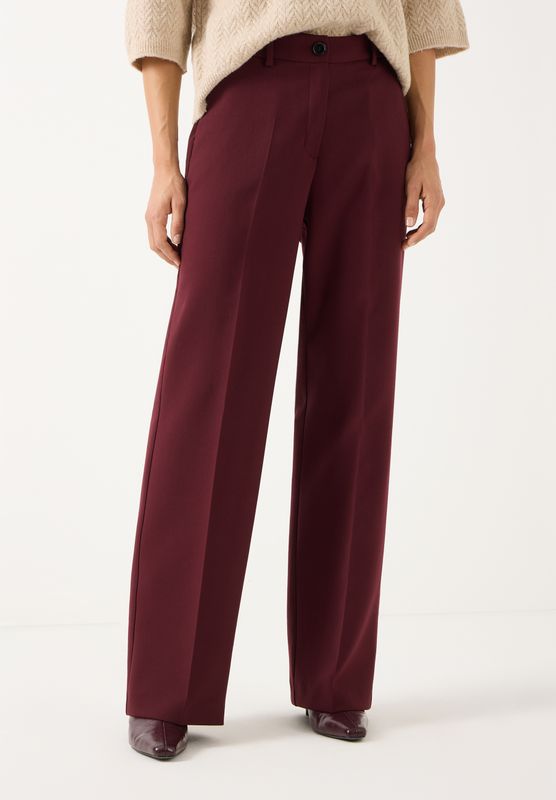More &amp; More Broek met wijde pijpen Rood