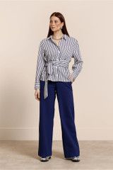 Studio Anneloes Jada poplin stripe blouse multi color 14084