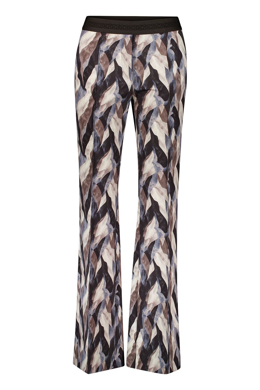 Gardeur wide leg broek grijs