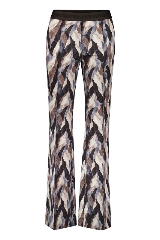 Gardeur wide leg broek grijs