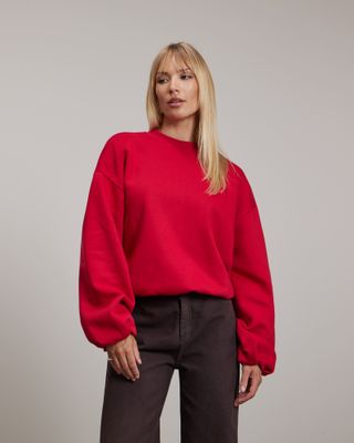 Pink Noir Orea Sweatshirt Rood