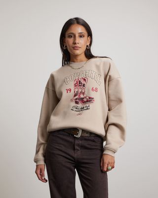 Pink Noir Mellow Sweatshirt Beige