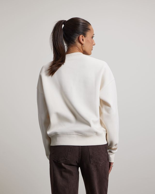 Pink Noir Merci Sweater Ecru