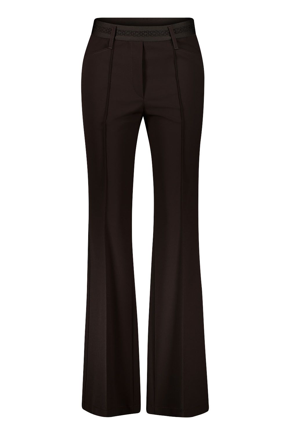Gardeur flared broek bruin