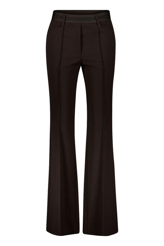 Gardeur flared broek bruin