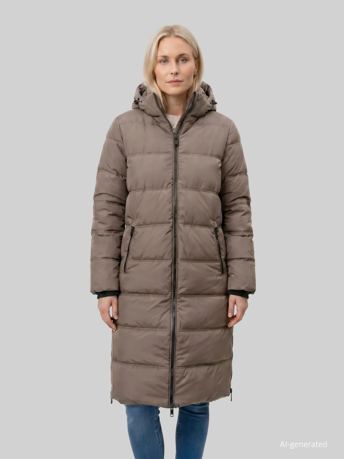 Covered GRS Julia 4 winterjas Grijs