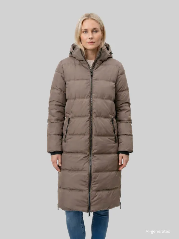 Covered GRS Julia 4 winterjas Grijs